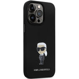 Husa de protectie Karl Lagerfeld Silicone (KLHCP14XSMHKNPK) compatibil cu iPhone 14 Pro Max, Ikonik Metal Pin