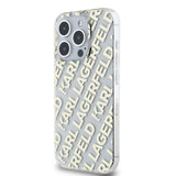 Husa de protectie Karl Lagerfeld IML Luxury (KLHCP15LHKFOEMD) compatibil cu iPhone 15 Pro, Auriu Fullover Logo