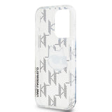 Husa de protectie Karl Lagerfeld IML Luxury (KLHCP15LHKLPCHT) compatibil cu iPhone 15 Pro, Transparent Choupette Head&Monogram