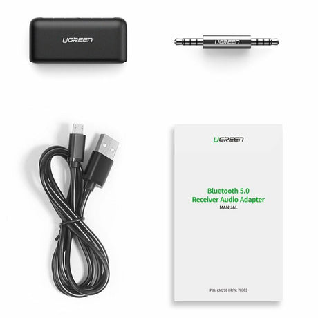 Ugreen Wireless Audio Receiver CM276 (70303) Bluetooth 5.0 adapter, fekete