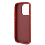 Husa de protectie Karl Lagerfeld Diagonal Quilted Script (KLHCP15LPQDSMGR) compatibil cu iPhone 15 Pro, Rosu