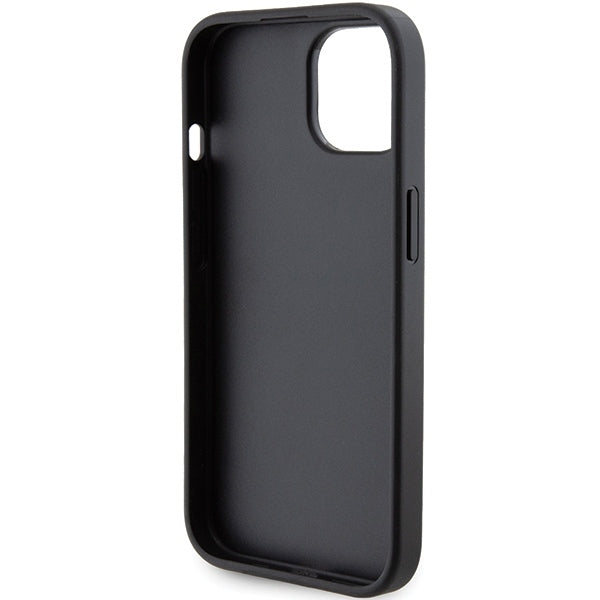 Husa de protectie Karl Lagerfeld Saffiano Gripstand (KLHCP15MGSAKCPK) compatibil cu iPhone 15 Plus, Karl&Choupette Pins