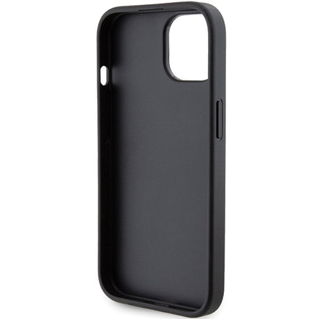 Husa de protectie Karl Lagerfeld Saffiano Gripstand (KLHCP15SGSAKCPK) compatibil cu iPhone 15, Karl&Choupette
