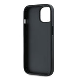 Karl Lagerfeld Diagonal Quilted Script fekete tok iPhone 15 készülékhez