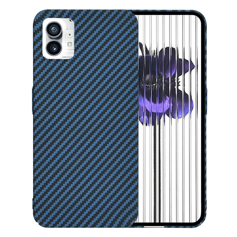 Husa de protectie Techsuit Carbonite FiberShell compatibil cu Nothing Phone (1), Cyan