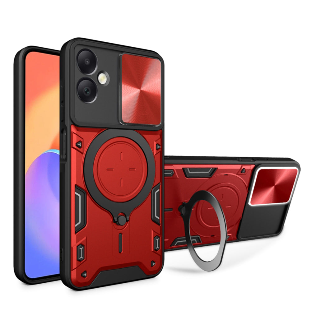 Husa de protectie Techsuit CamGuard Pro compatibil cu Samsung Galaxy A06, Rosu