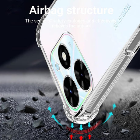 Husa de protectie Techsuit Shockproof Clear Silicone compatibil cu Tecno Spark 20 Pro, Transparent