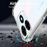 Husa de protectie Techsuit Shockproof Clear Silicone compatibil cu Tecno Spark Go 2024 / Spark 20C, Transparent