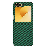 Husa de protectie Techsuit Carbonite FiberShell compatibil cu Samsung Galaxy Z Flip6 / Flip7 FE, Verde