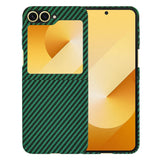 Husa de protectie Techsuit Carbonite FiberShell compatibil cu Samsung Galaxy Z Flip6 / Flip7 FE, Verde
