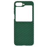 Husa de protectie Techsuit Carbonite FiberShell compatibil cu Samsung Galaxy Z Flip6 / Flip7 FE, Verde