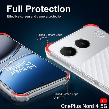 Husa de protectie Techsuit Shockproof Clear Silicone compatibil cu OnePlus Nord 4, Transparent