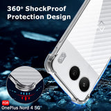 Husa de protectie Techsuit Shockproof Clear Silicone compatibil cu OnePlus Nord 4, Transparent