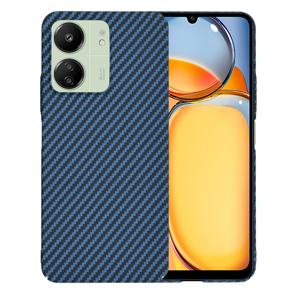 Husa de protectie Techsuit Carbonite FiberShell compatibil cu Xiaomi Redmi 13C 4G / Redmi 13C 5G / Poco C65, Cyan