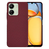 Husa de protectie Techsuit Carbonite FiberShell compatibil cu XXiaomi Redmi 13C 4G / Redmi 13C 5G / Poco C65, Rosu