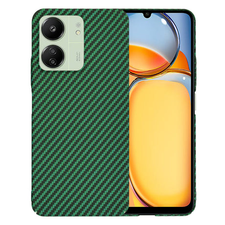 Husa de protectie Techsuit Carbonite FiberShell compatibil cu Xiaomi Redmi 13C 4G / Redmi 13C 5G / Poco C65, Verde