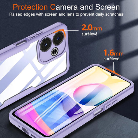 Folie de protectie Techsuit ColorVerse 360 Series + compatibil cu Xiaomi Redmi 13 / Poco M6 4G, Mov