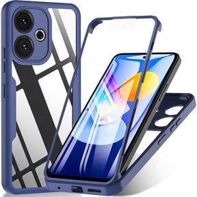 Folie de protectie Techsuit ColorVerse 360 Series + compatibil cu Xiaomi Redmi 13 / Poco M6 4G, Albastru