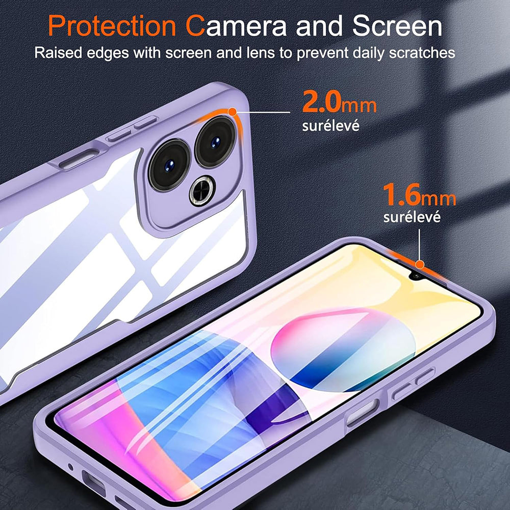 Folie de protectie Techsuit ColorVerse 360 Series + compatibil cu Xiaomi Redmi 13 / Poco M6 4G, Negru