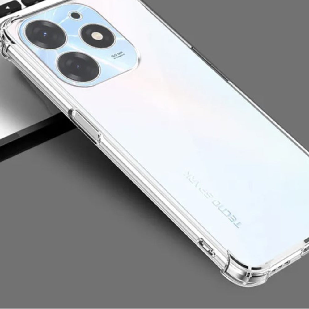 Husa de protectie Techsuit Shockproof Clear Silicone compatibil cu Infinix Hot 40i, Transparent