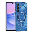 Husa de protectie Techsuit Luxury Glitter MagSafe compatibil cu Samsung Galaxy A15 4G / A15 5G, Albastru Inchis
