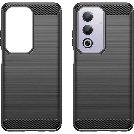 Husa de protectie Techsuit Carbon Silicone compatibil cu Oppo A80 5G, Negru