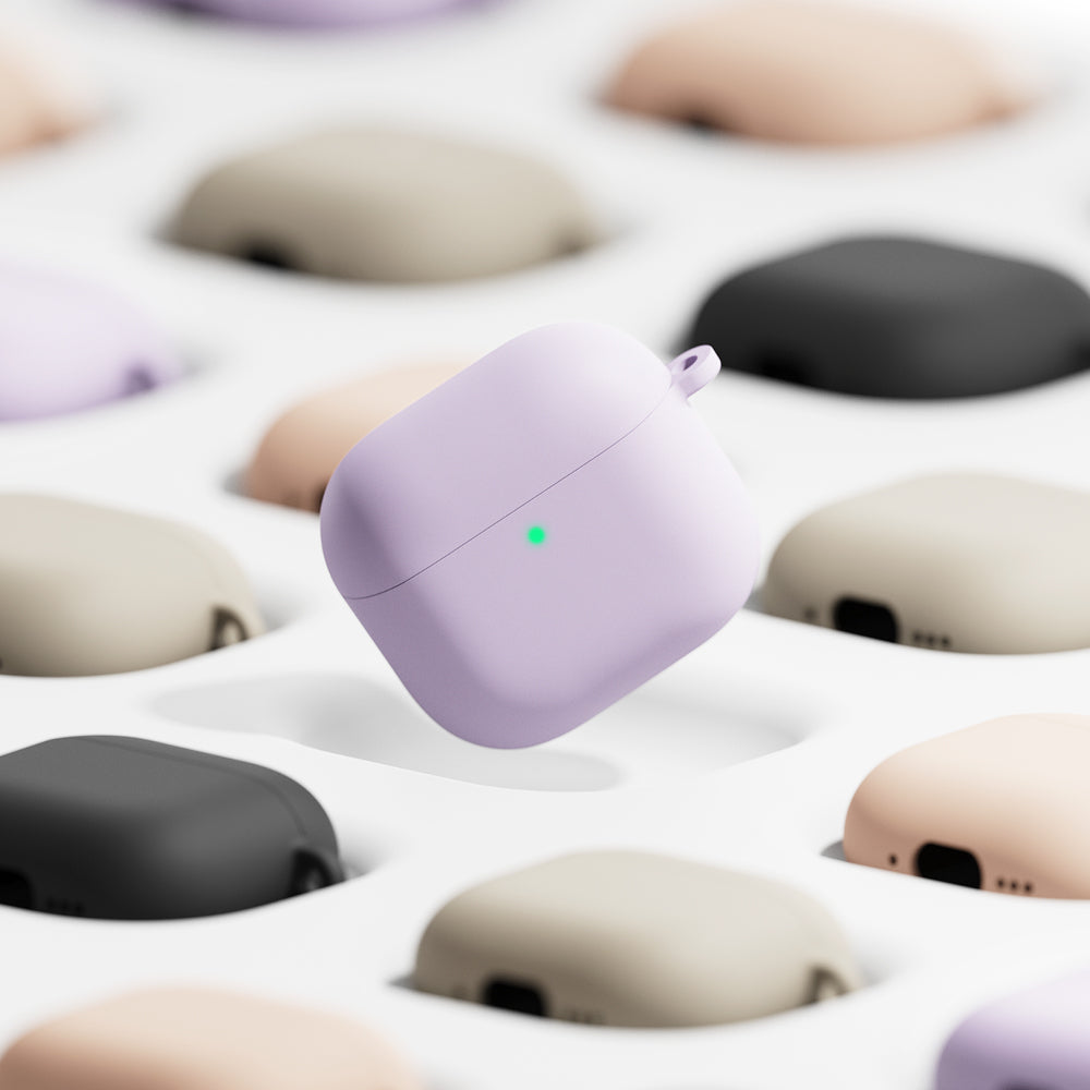 Casti Ringke Silicone, Apple AirPods 4, Mov Deschis