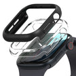 Accesoriu smartwatch Ringke Slim (set de 2) compatibil cu Apple Watch 10 42mm / Watch 11 42mm, Transparent / Matte Black