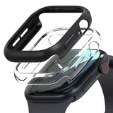 Accesoriu smartwatch Ringke Slim (set de 2) compatibil cu Apple Watch 10 42mm / Watch 11 42mm, Transparent / Matte Black