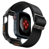 Accesoriu smartwatch Spigen Lite Fit "Pro" (ACS08594) compatibil cu Apple Watch 10 42mm / Watch 11 42mm, Negru Mat
