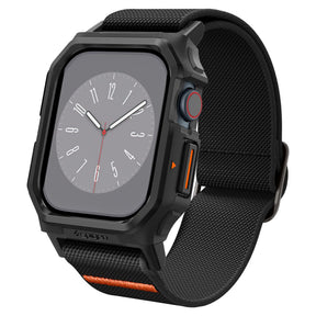Accesoriu smartwatch Spigen Lite Fit "Pro" (ACS08594) compatibil cu Apple Watch 10 42mm / Watch 11 42mm, Negru Mat