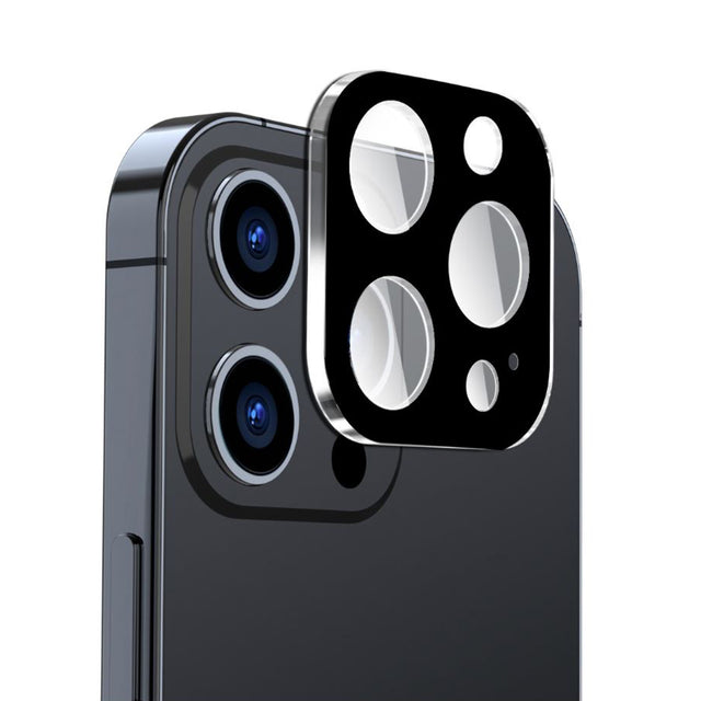 Folie de protectie Techsuit Full Camera Glass compatibil cu iPhone 16 Pro / iPhone 16 Pro Max, Negru