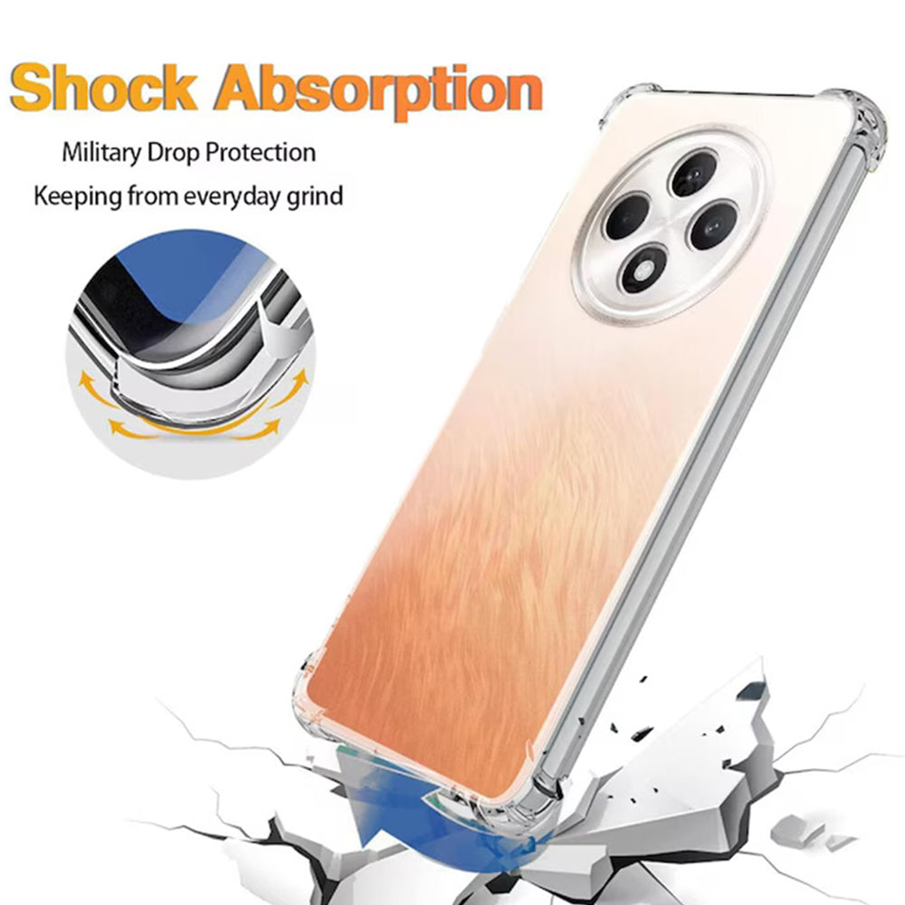 Husa de protectie Techsuit Shockproof Clear Silicone compatibil cu Oppo Reno12 F 4G / Reno12 F 5G / Reno12 FS 4G / Reno12 FS 5G, Transparent