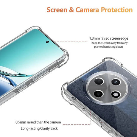 Husa de protectie Techsuit Shockproof Clear Silicone compatibil cu Oppo Reno12 F 4G / Reno12 F 5G / Reno12 FS 4G / Reno12 FS 5G, Transparent