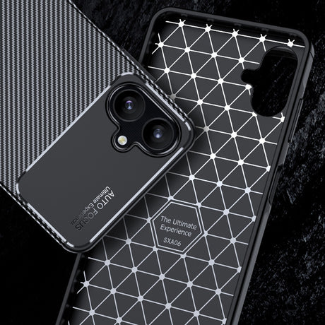 Husa de protectie Techsuit CarbonFiber compatibil cu Samsung Galaxy A06, Negru
