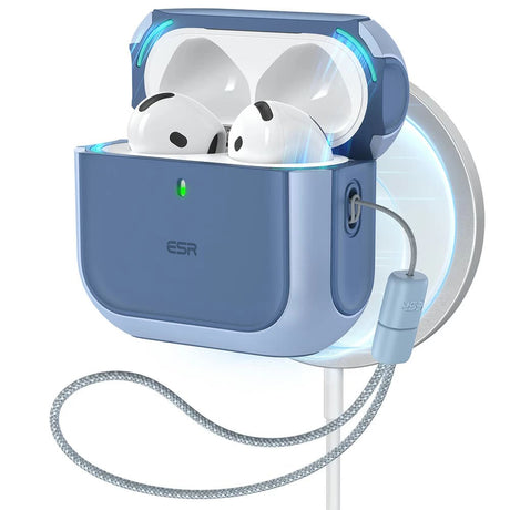 Casti ESR Orbit Hybrid HaloLock, Apple AirPods 4, Albastru