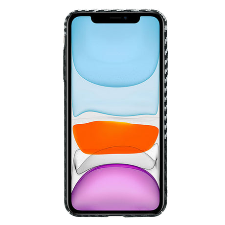 Husa de protectie Techsuit Carbonite FiberShell compatibil cu iPhone XR, Stealth Gray