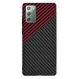 Husa de protectie Techsuit Carbonite FiberShell compatibil cu Samsung Galaxy Note 20 4G / Note 20 5G, Rosu Vortex