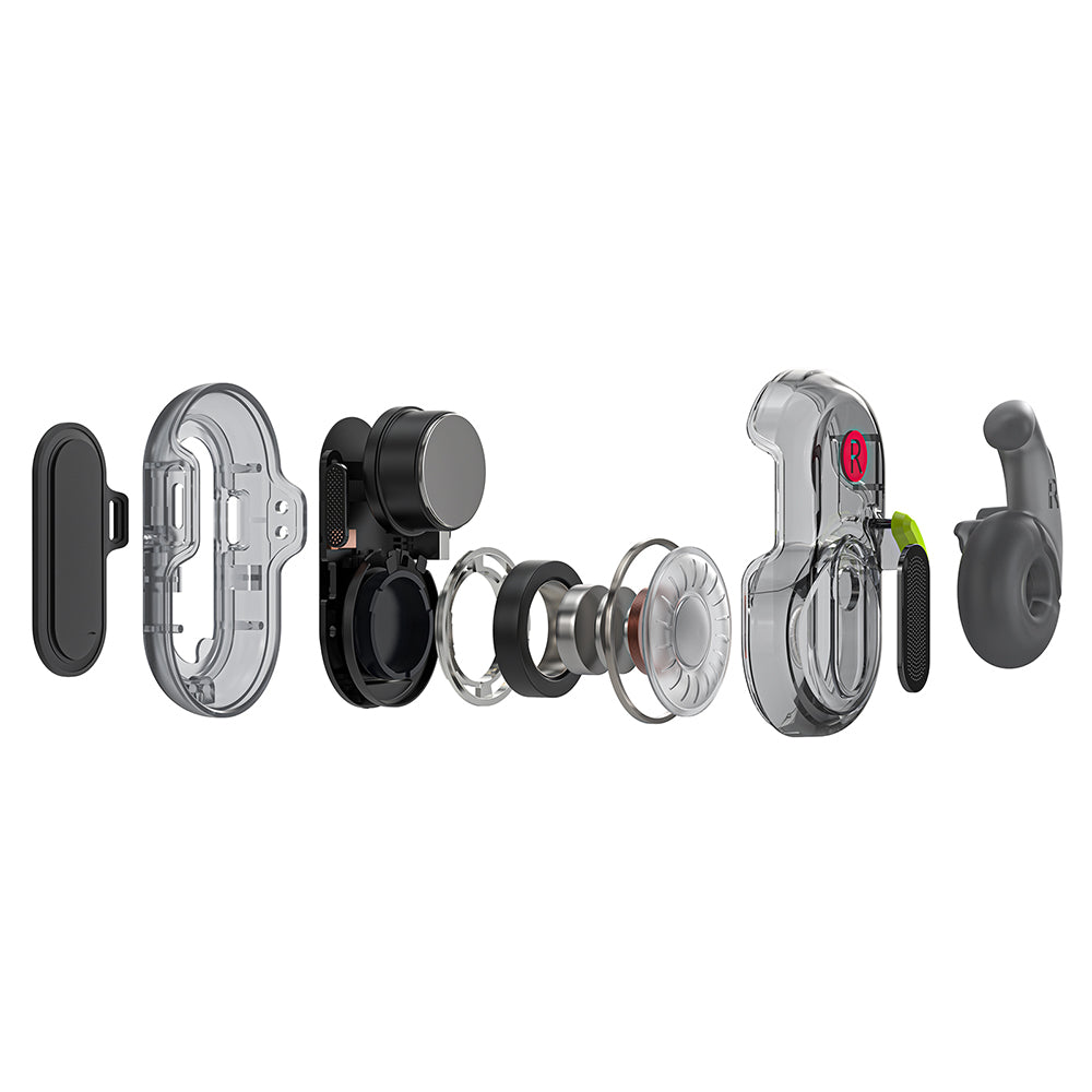 Casti Acefast Acefit Neo (FA003), USB-C, IPX4, Bluetooth 5.3, Call Noise Reduction, Bass Effect, 500mAh, Negru