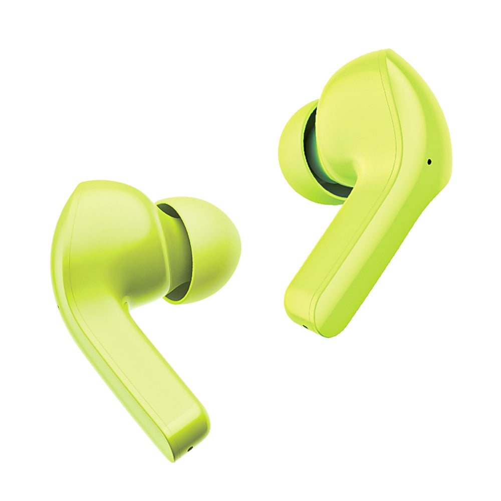 Casti Acefast (T6), USB-C, IPX4, Bluetooth 5.3, ENC, Fast Charging, LED Digital Display, 500mAh, Youth Green