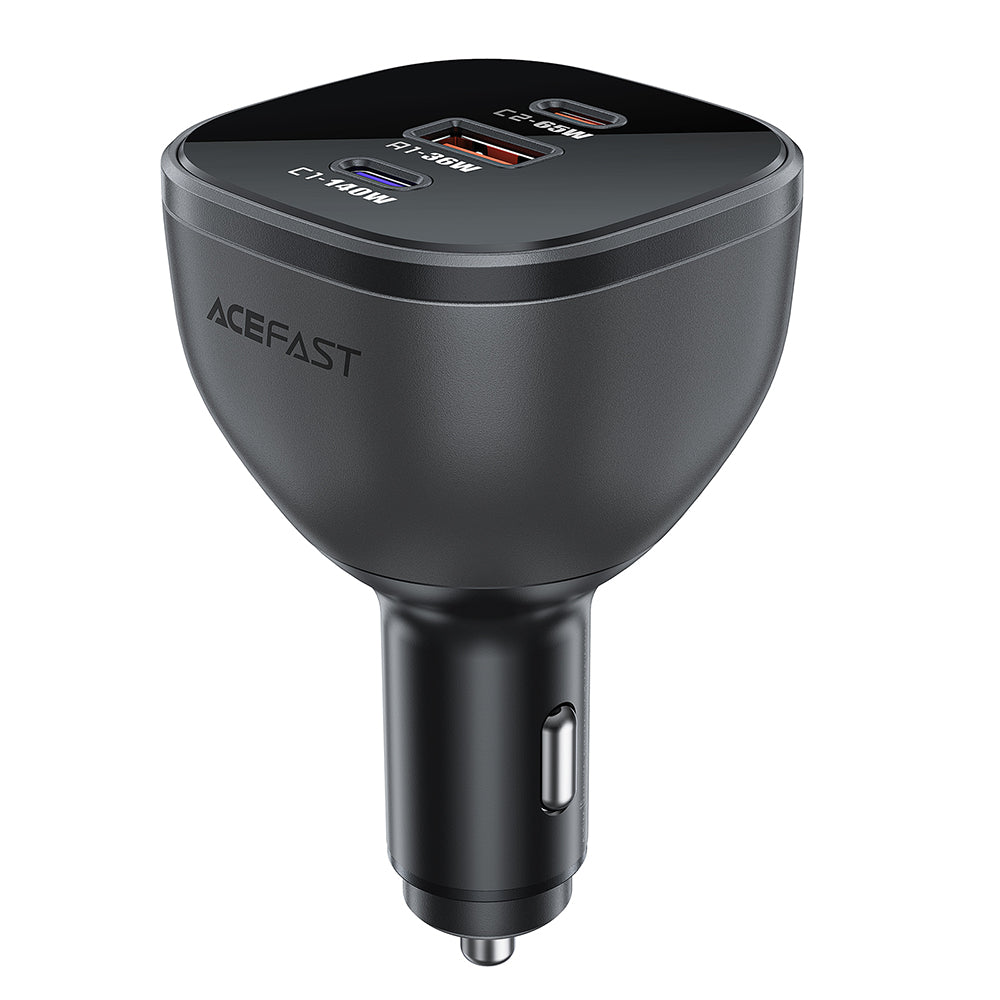 Incarcator Acefast Car (B14), 2x USB-C, USB, 165W, Fast Charging, Intelligent Temperature Control, Negru