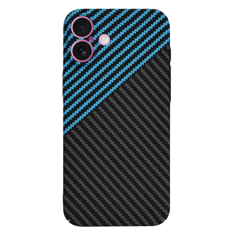 Husa de protectie Techsuit Carbonite FiberShell compatibil cu iPhone 16 Plus, Albastru Pulse