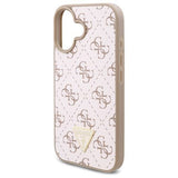 Husa de protectie Guess Hardcase 4G Triangle Metal Logo (GUHCP16SPG4GPH) compatibil cu iPhone 16, Alb