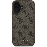 Husa de protectie Guess Hardcase 4G compatibil cu iPhone 16, Maro