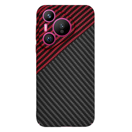 Husa de protectie Techsuit Carbonite FiberShell compatibil cu Huawei Pura 70, Rosu Vortex