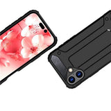 Husa de protectie Techsuit Hybrid Armor compatibil cu iPhone 16 Plus, Negru