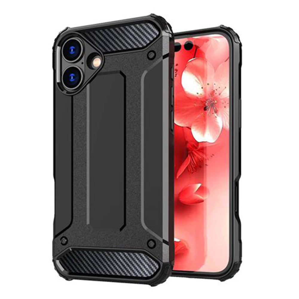 Husa de protectie Techsuit Hybrid Armor compatibil cu iPhone 16 Plus, Negru