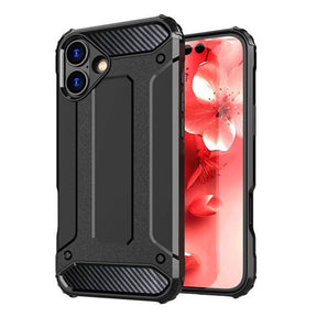Husa de protectie Techsuit Hybrid Armor compatibil cu iPhone 16 Plus, Negru