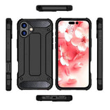 Husa de protectie Techsuit Hybrid Armor compatibil cu iPhone 16 Plus, Negru