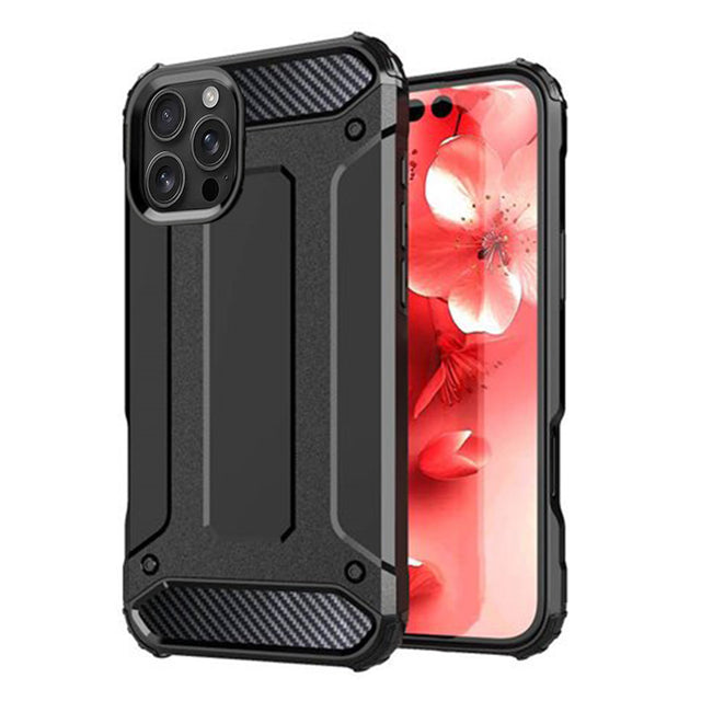 Husa de protectie Techsuit Hybrid Armor compatibil cu iPhone 16 Pro, Negru
